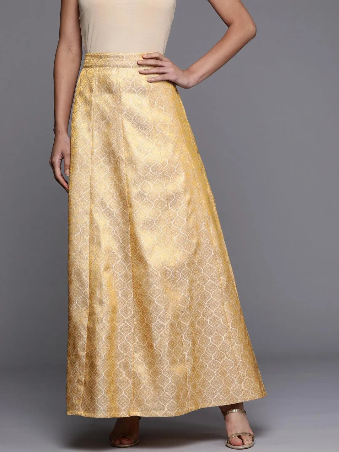 Brocade skirt long best sale