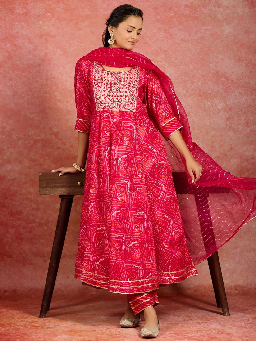 Silk on sale anarkali kurta