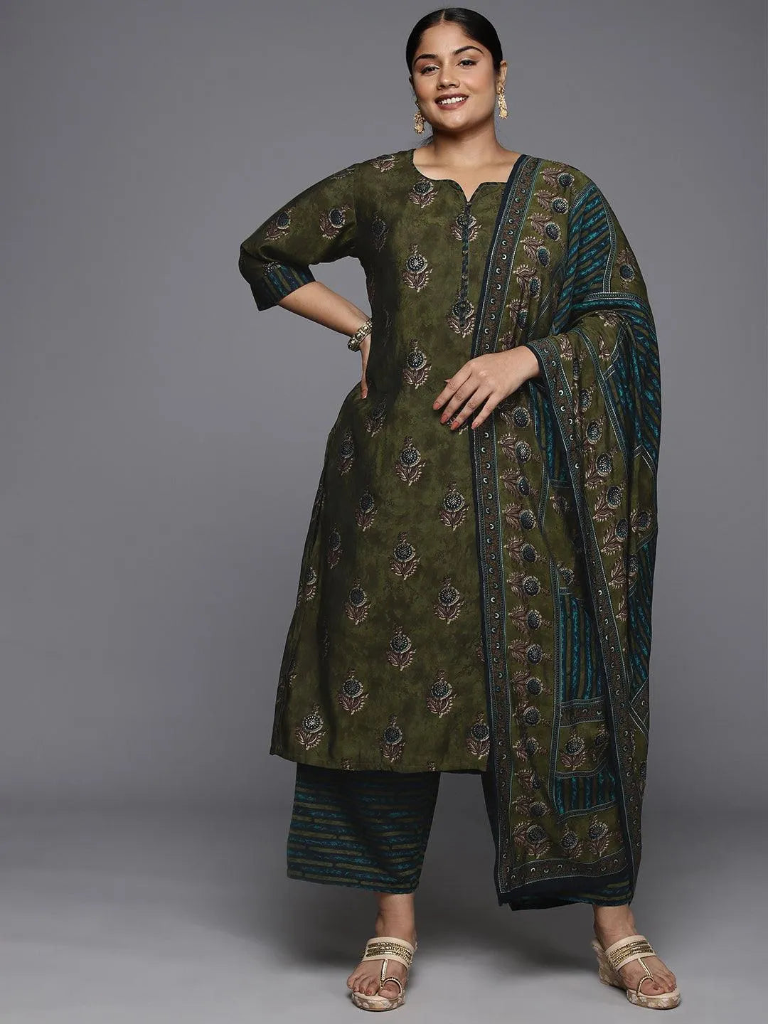 Libas olive hotsell green kurta