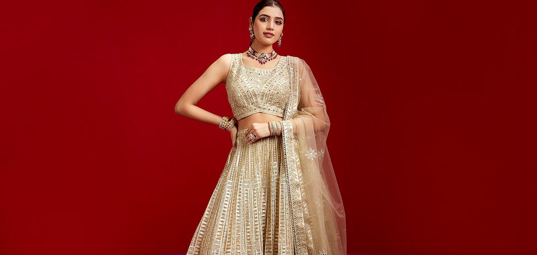 5 Stylish and Unique Lehenga for Sisters Wedding To Shine On This Festive Season - Libas