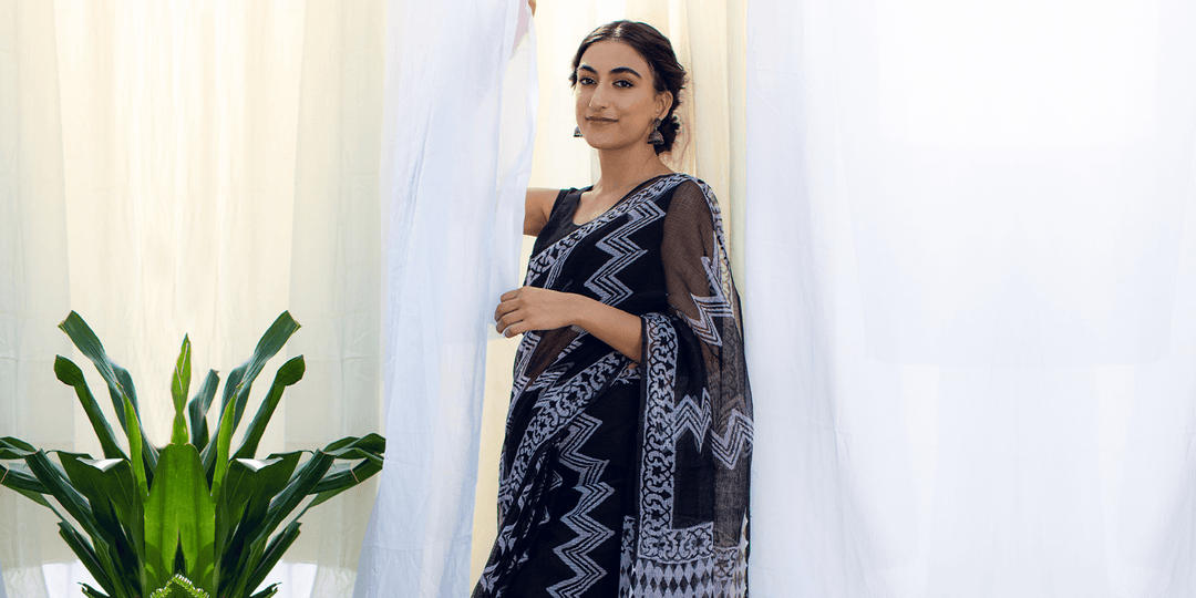 Ace your Black Saree Look with Libas - Libas