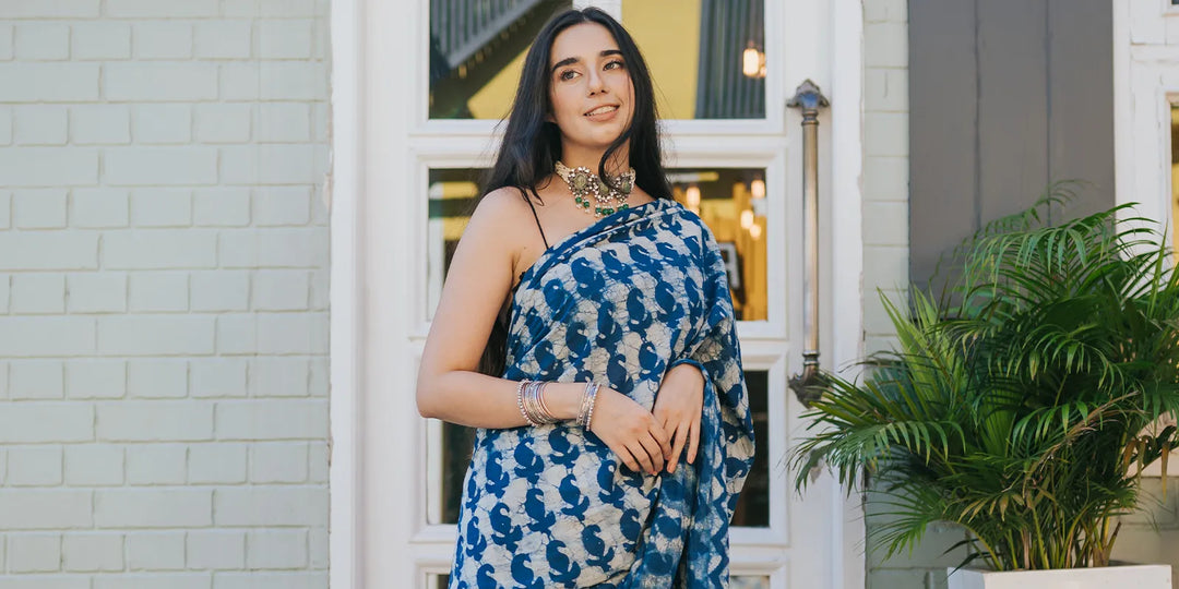 Indigo Saree Styling Tips - Libas