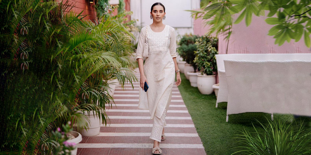 Cigarette Pants with Kurta Designs to Try - Libas