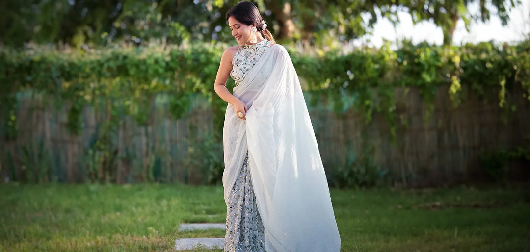 Radiate Eternal Grace with Farewell Saree Ideas from Libas - Libas