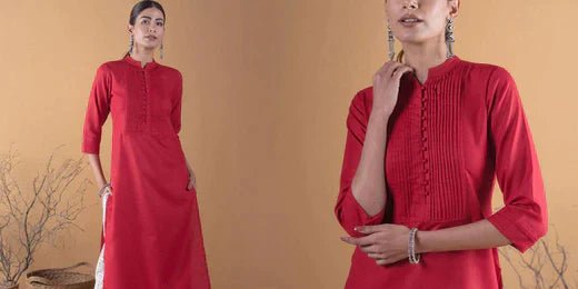 Latest Collar Neck Kurti Designs - Libas