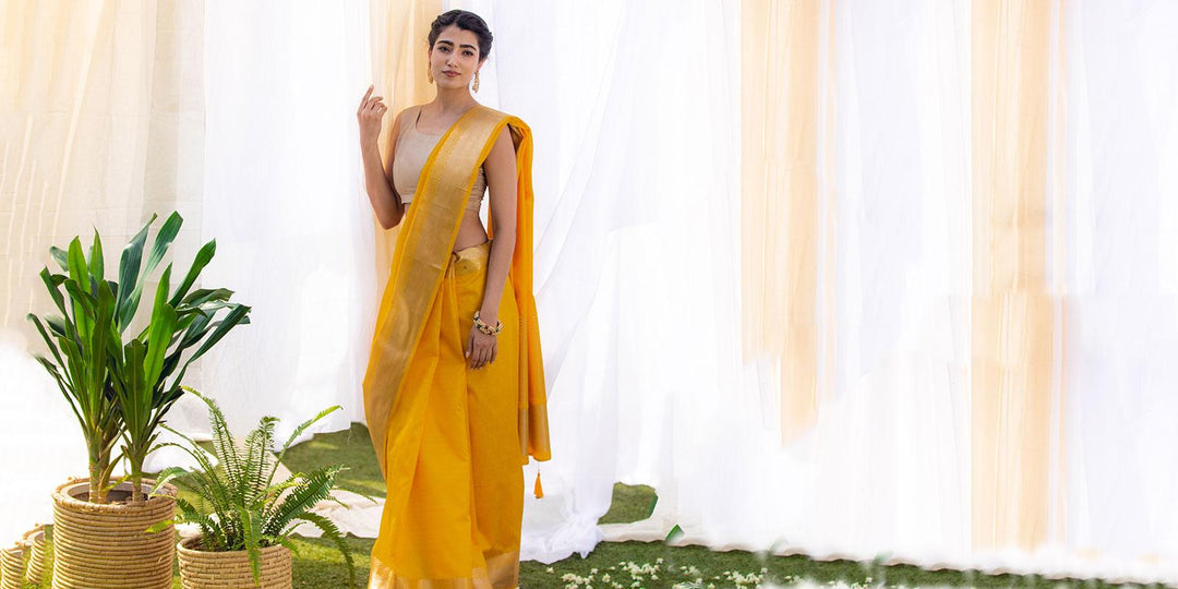 Latest Yellow Saree Look for Different Occasions - Libas