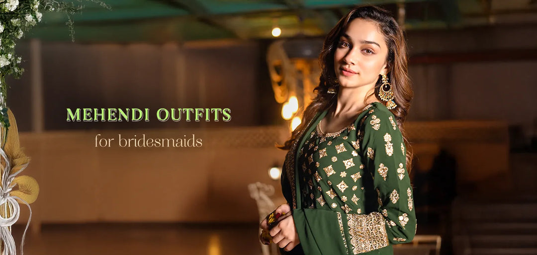 Steal the Show in Mehendi Outfits for Bridesmaids That Pop