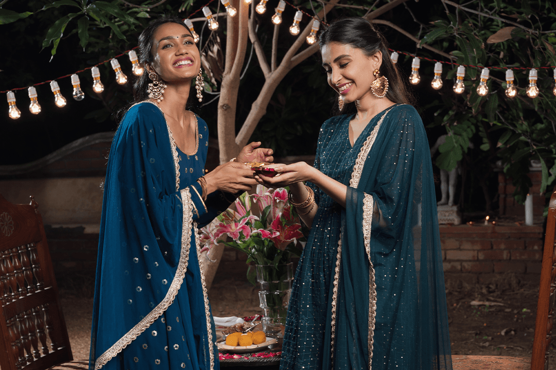 Saanjh: Elegant Ensembles for Festive Evenings - Libas