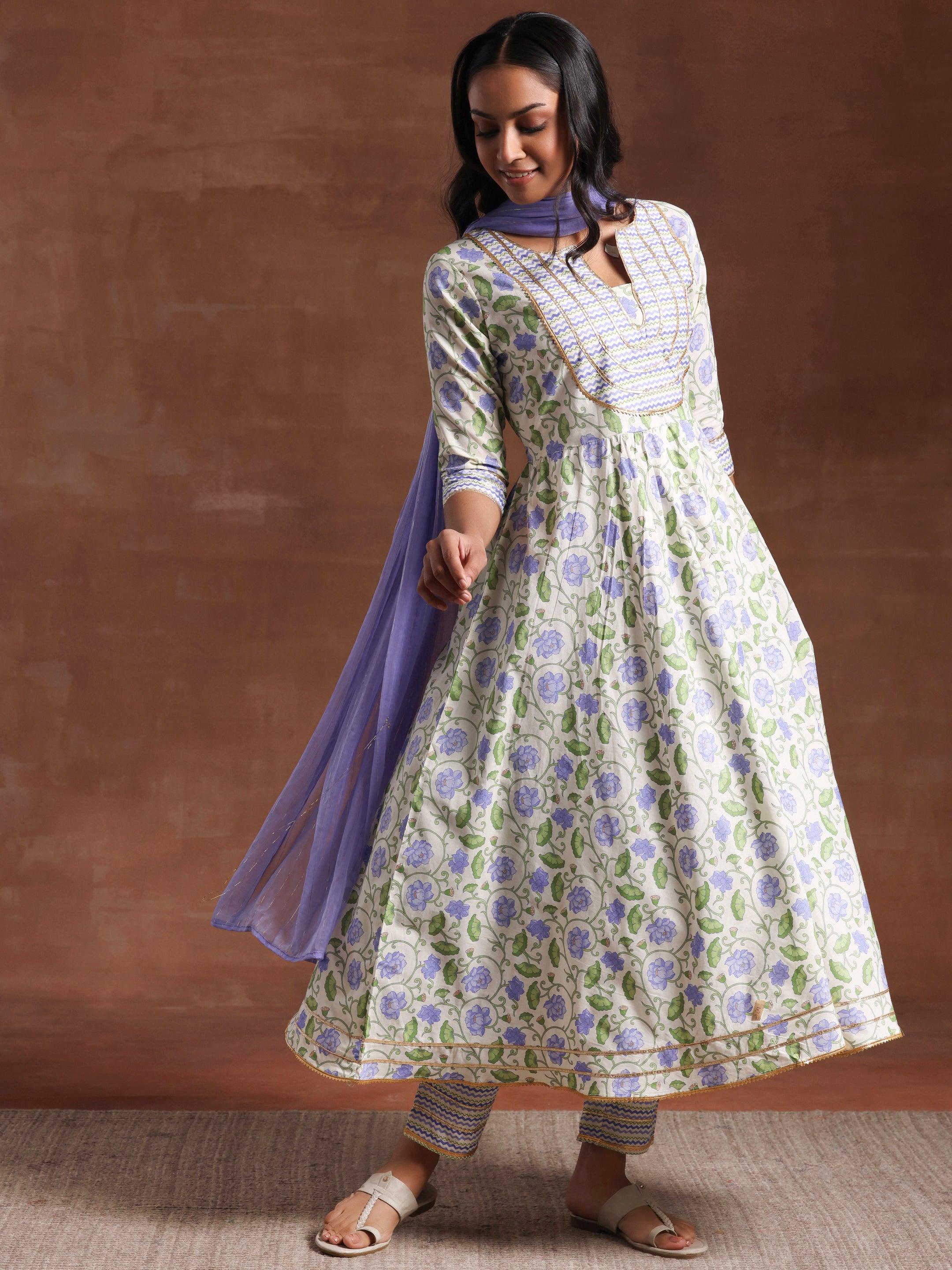 Anarkali fashion cotton dress designs