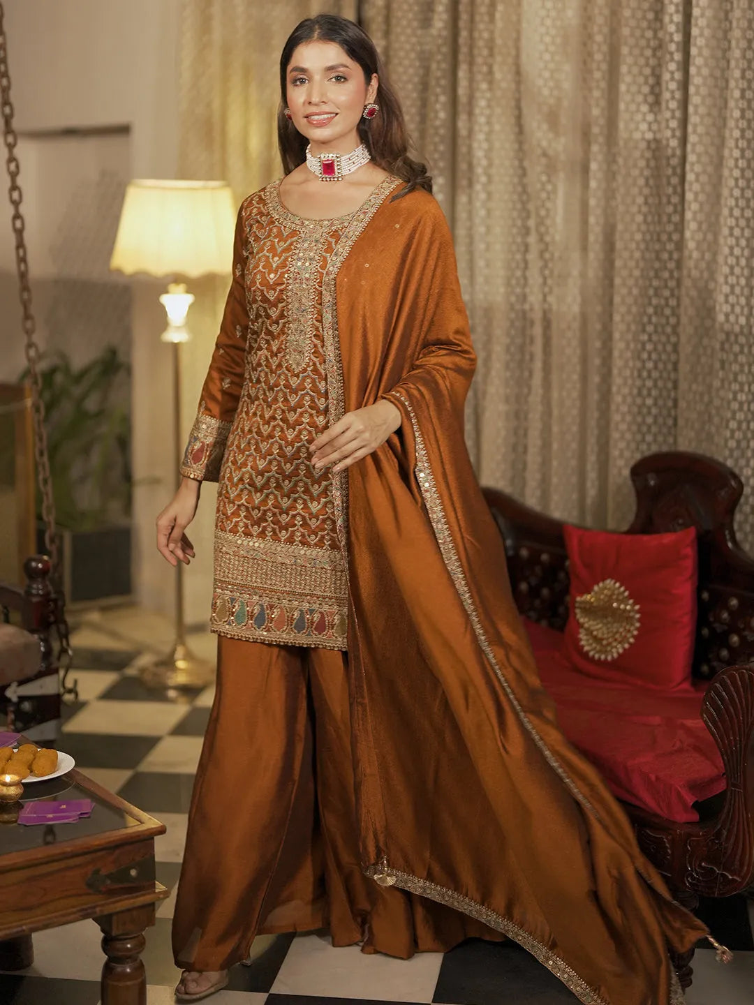 Kurta palazzo set for wedding best sale