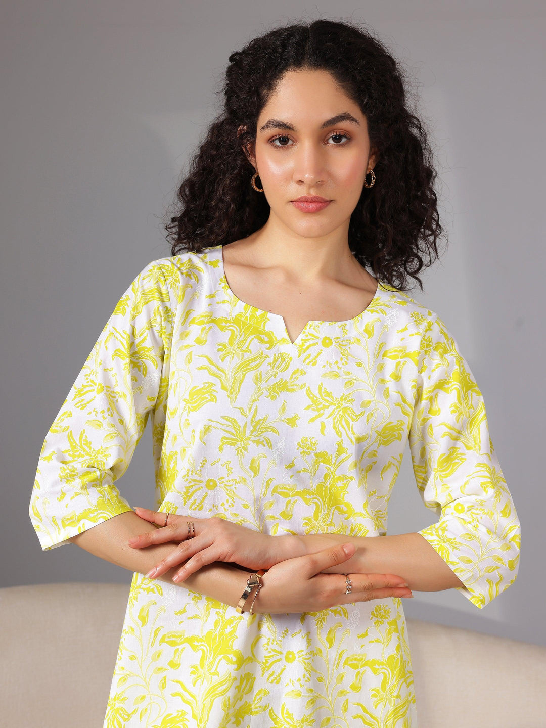 Green Printed Cotton Night Suits - Libas