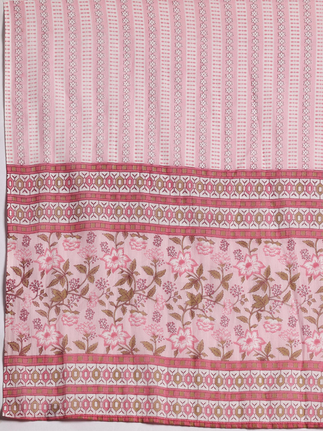 Pink Yoke Design Cotton Straight Suit With Dupatta - Libas 