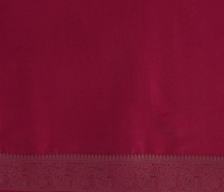 Libas Art Pink Woven Design Satin Saree With Unstitched Blouse Piece - Libas