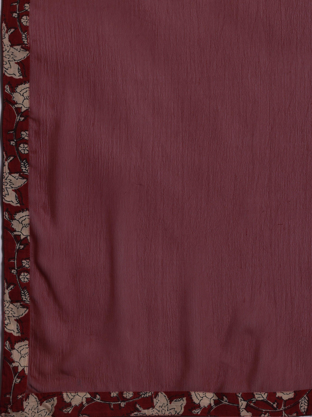 Maroon Printed Pure Cotton Anarkali Suit With Dupatta - Libas