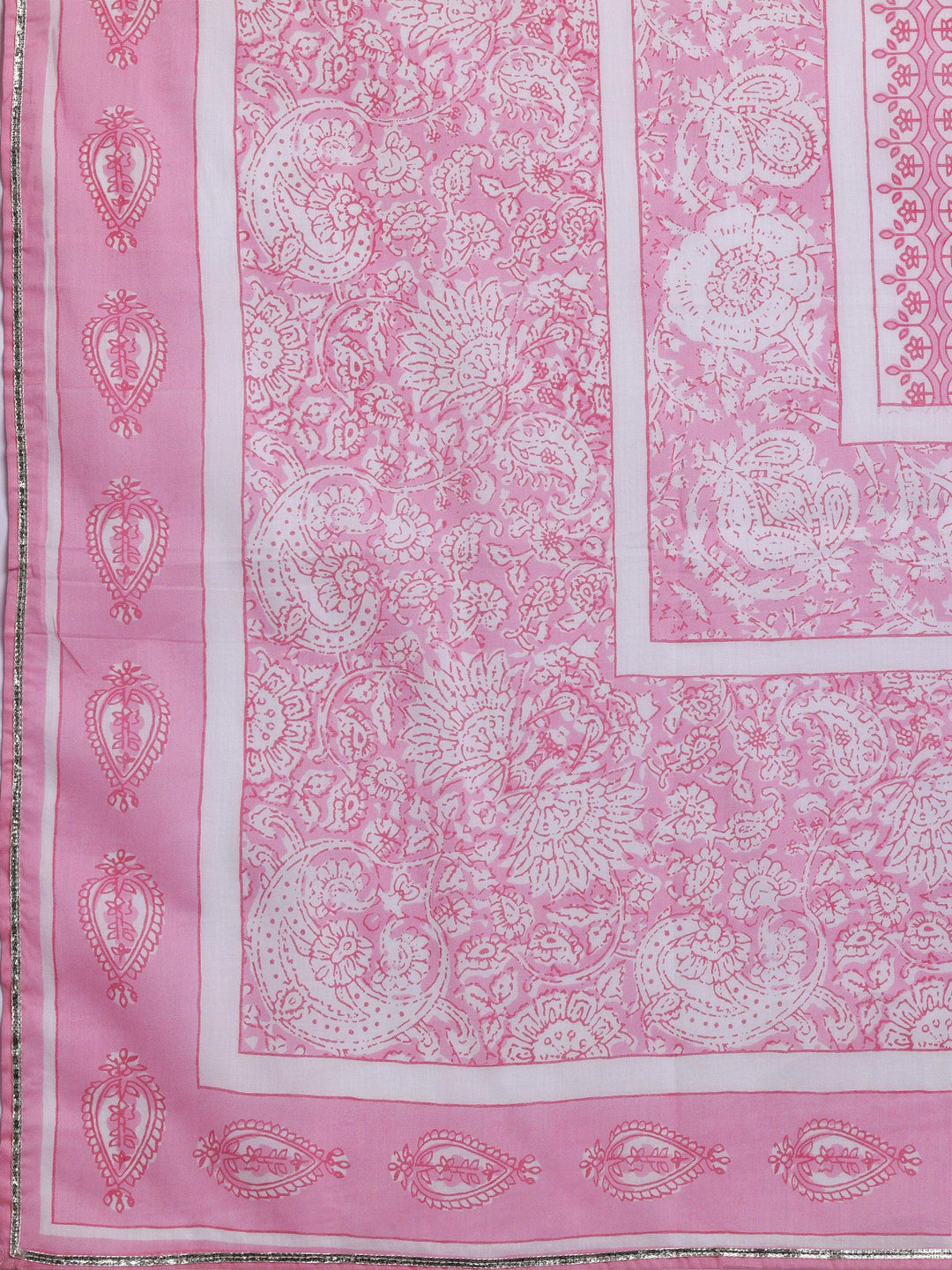 Pink Yoke Design Cotton Straight Suit With Dupatta - Libas 