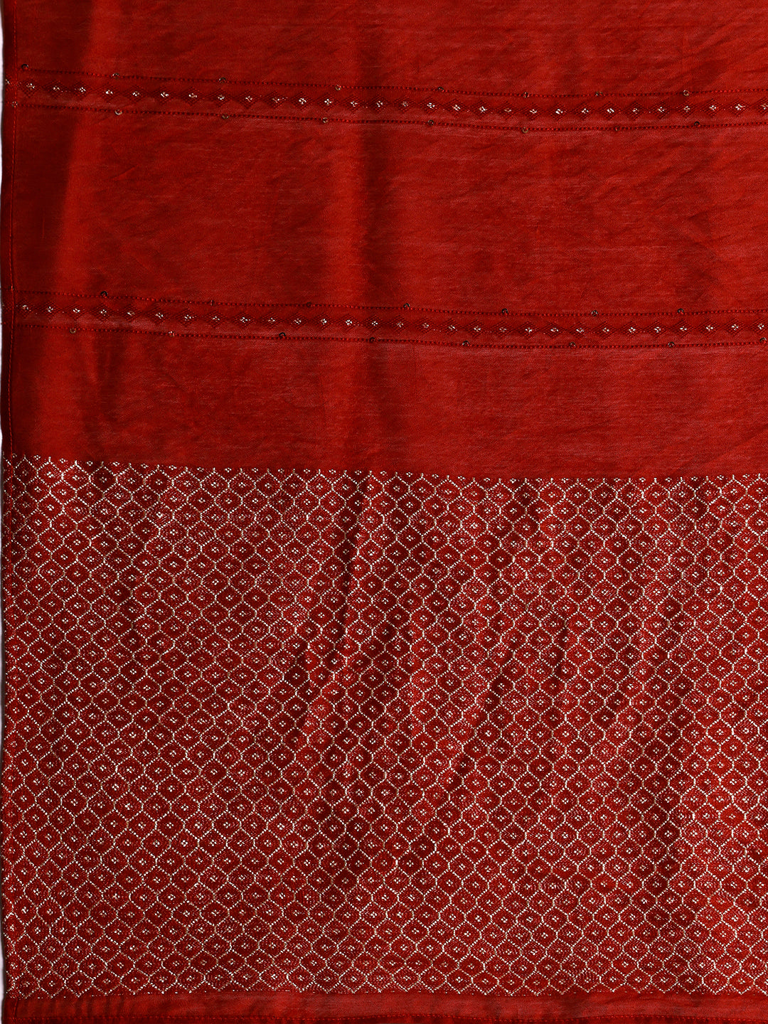  Maroon Embroidered Silk Blend Straight Suit With Dupatta 