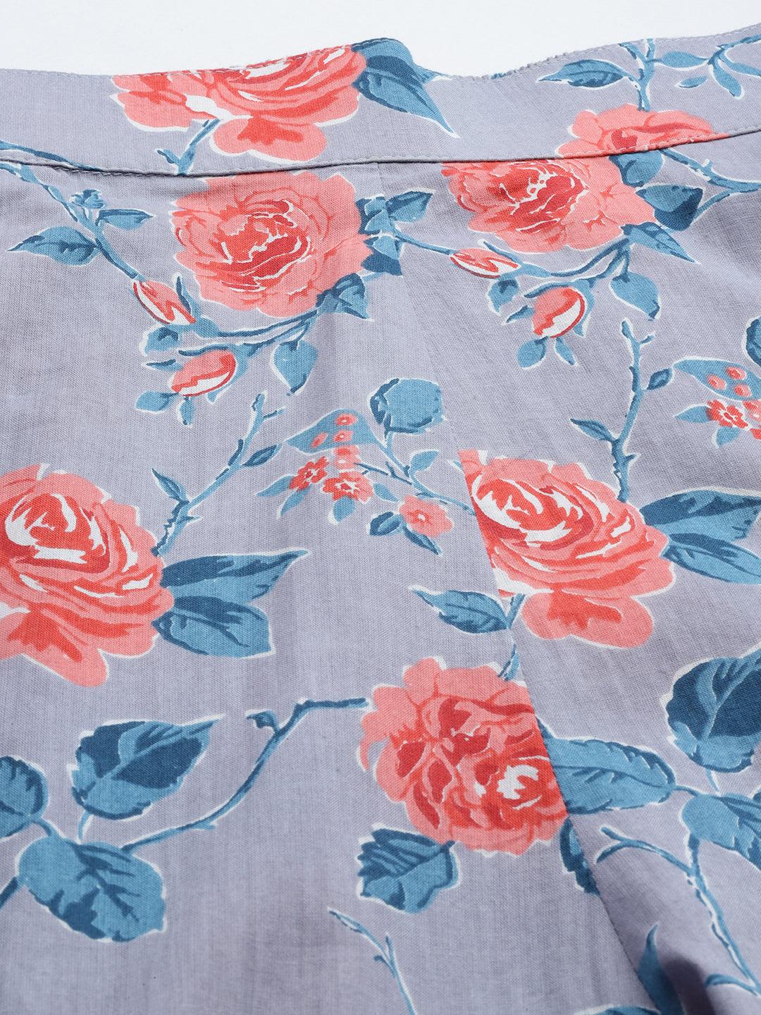 Blue Printed Cotton Co-Ords - Libas