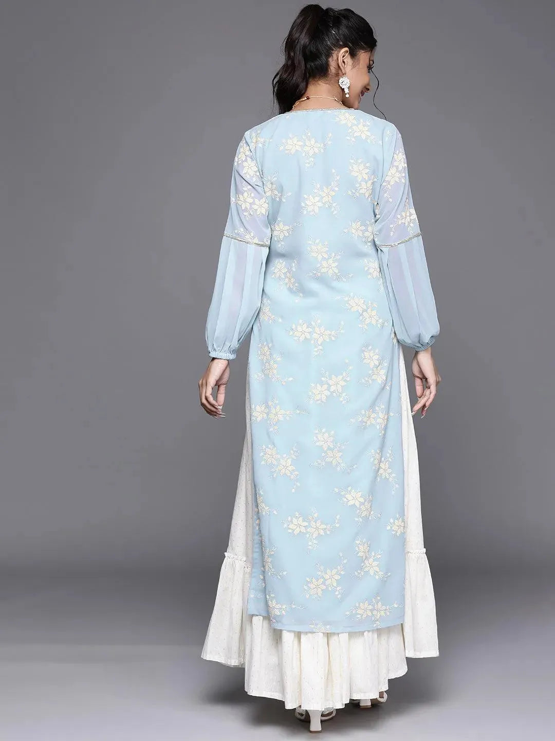 

Buy Blue Printed Georgette Kurta - 23424O-XXL | Libas Ethnic Wear Online