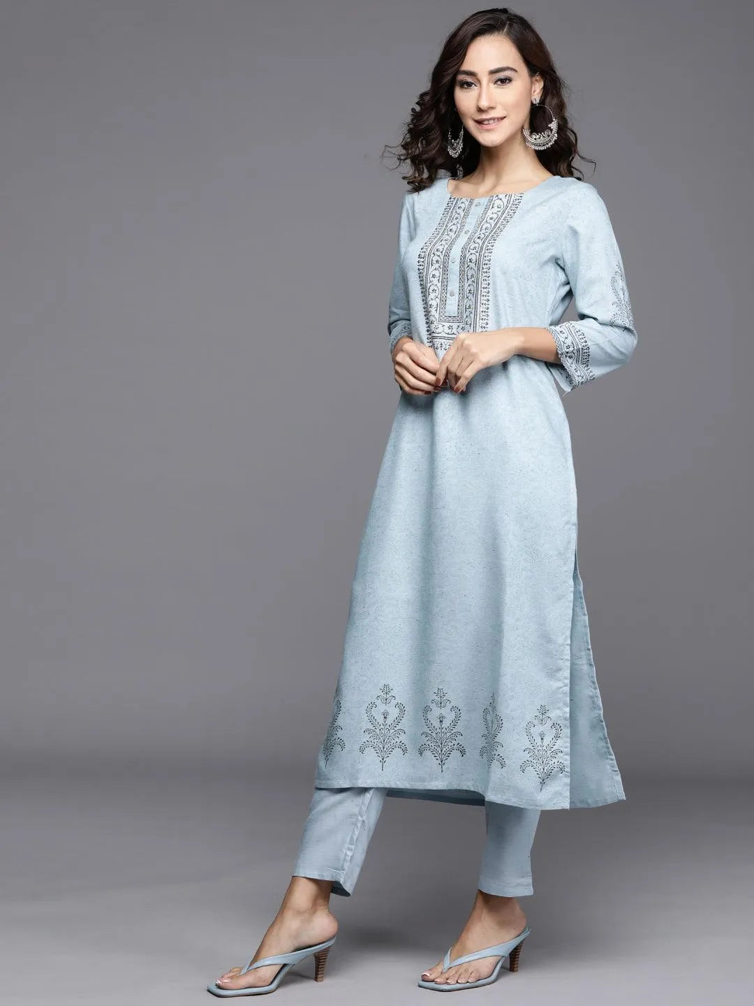 

Buy Blue Printed Viscose Rayon Suit Set - 20145O-XS | Libas Ethnic Wear Online