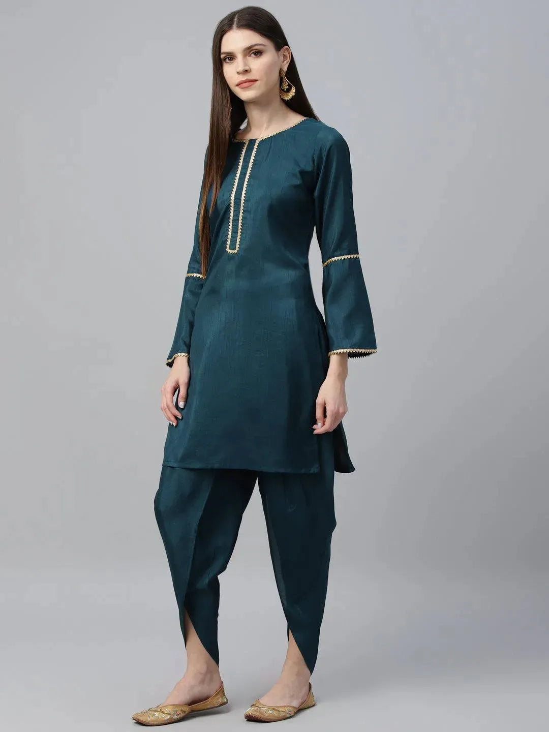 

Buy Blue Solid Polyester Suit Set - 6885-XS | Libas Ethnic Wear Online