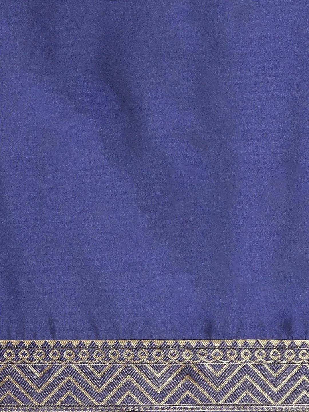 Blue Woven Design Brocade Saree - Libas