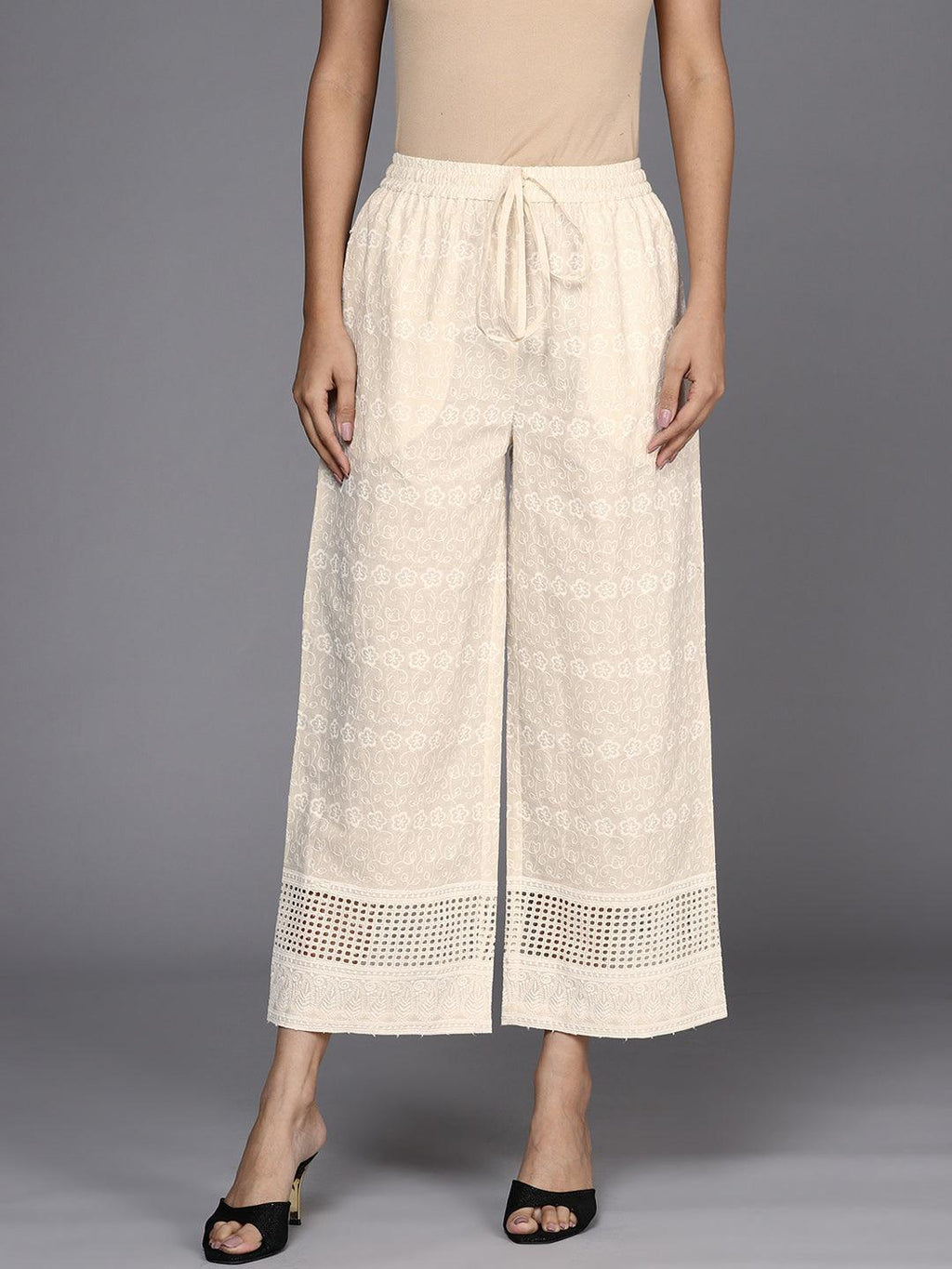 White Palazzos - Buy White Palazzo Pants for Women Online on Libas