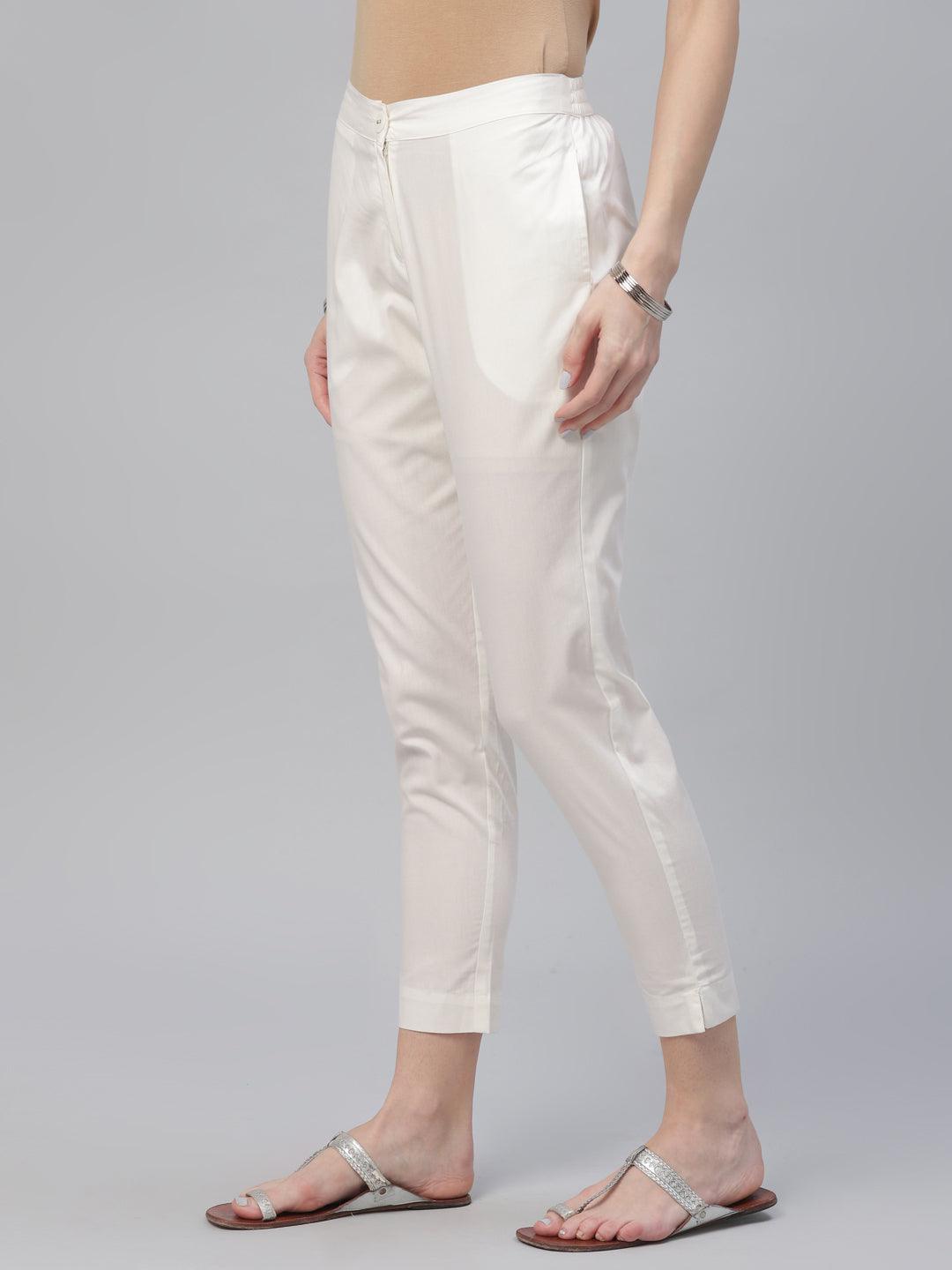 Buy Light Grey Cloudy Cotton Womens Trouser Online  Genes online store 2020