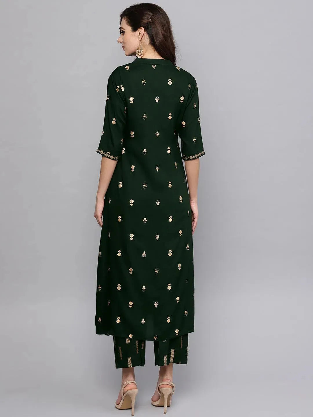 

Buy Green Printed Rayon Kurta Set - 20287O-XS | Libas Ethnic Wear Online