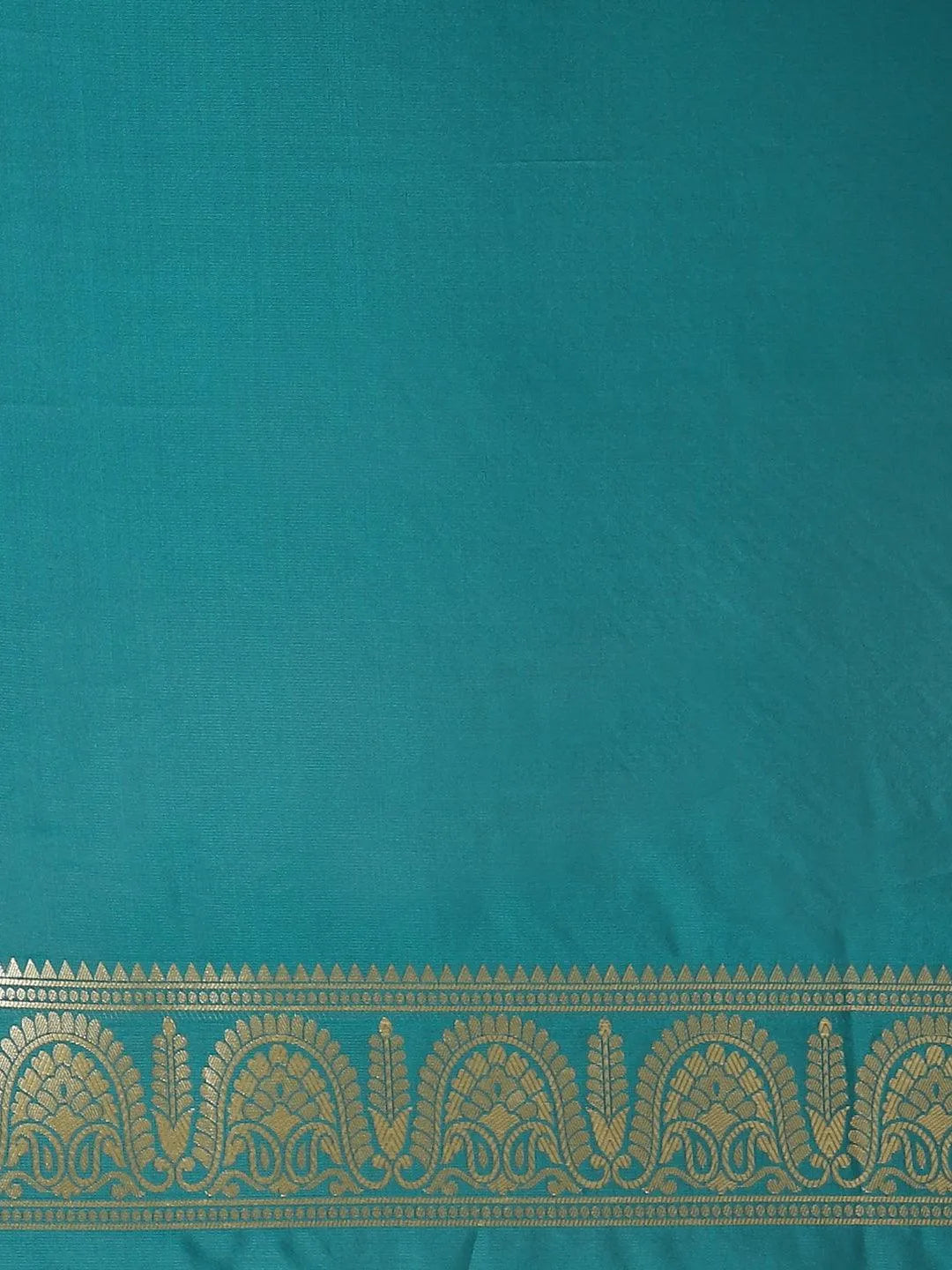 Green Woven Design Brocade Saree - Libas