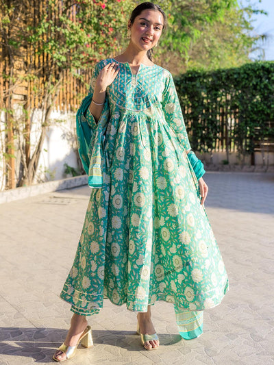 Buy Ethnic Green Suits for Women Online at the Best Price
