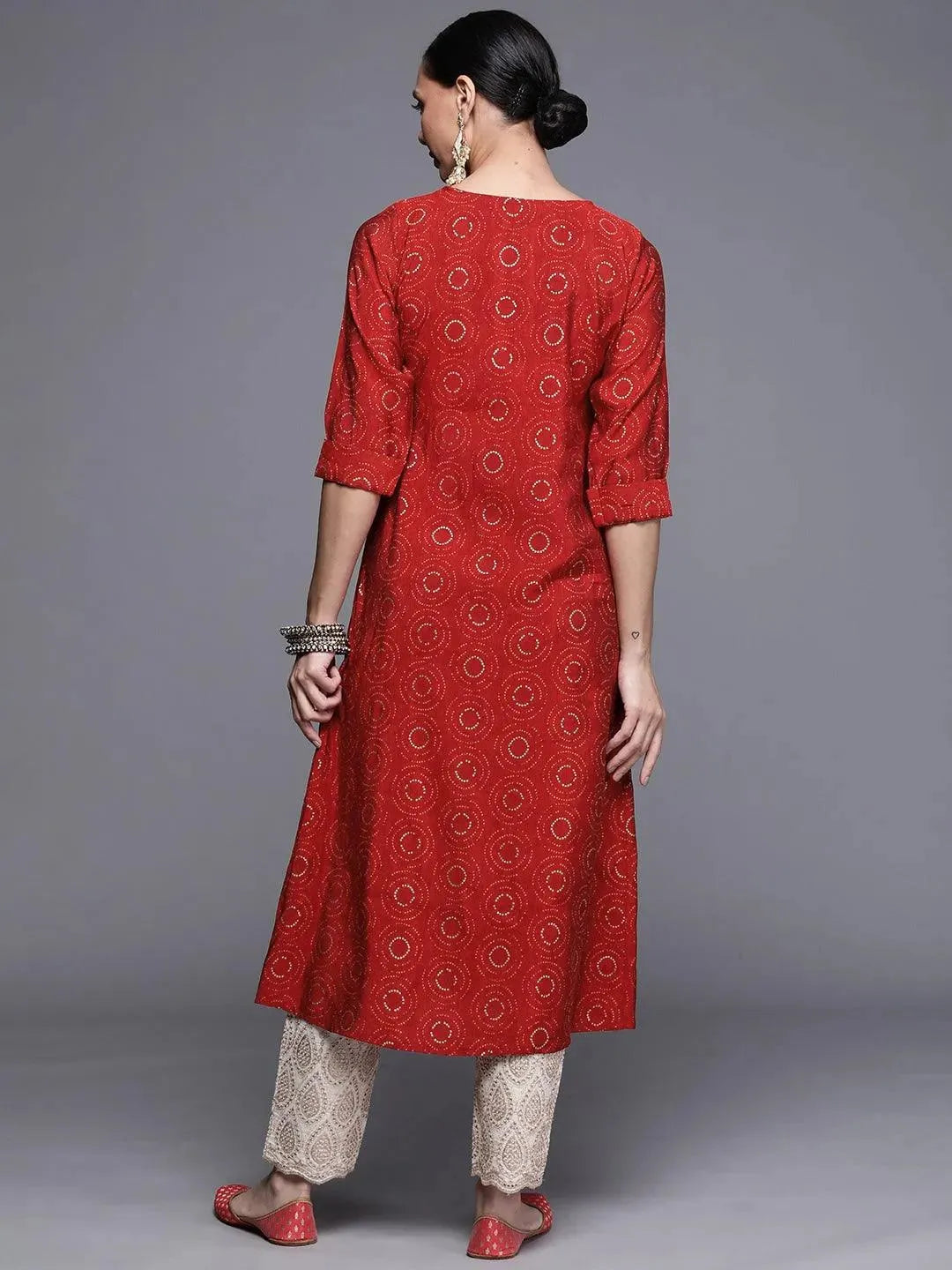 

Buy Maroon Printed Chanderi Silk Kurta - 22087O-XS | Libas Ethnic Wear Online