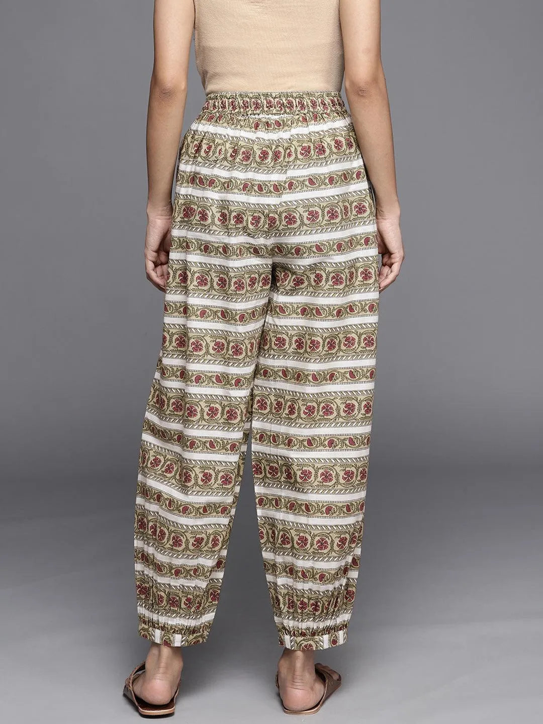 Multi Printed Cotton Salwar Pants - Libas