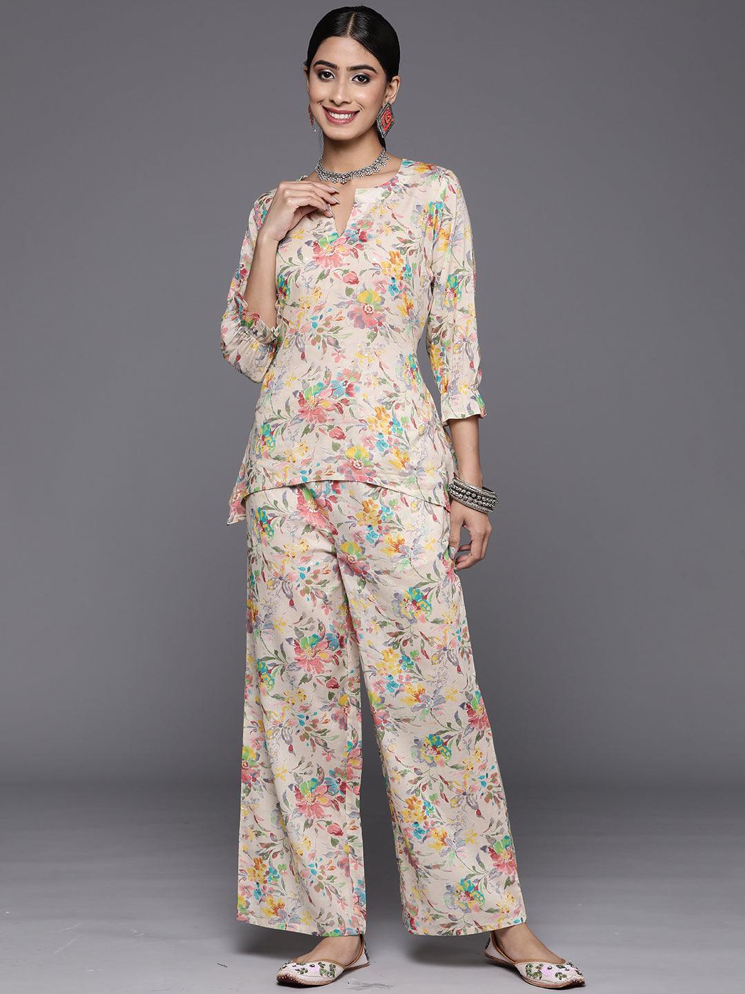 Multi Printed Cotton Co-Ords - Libas 