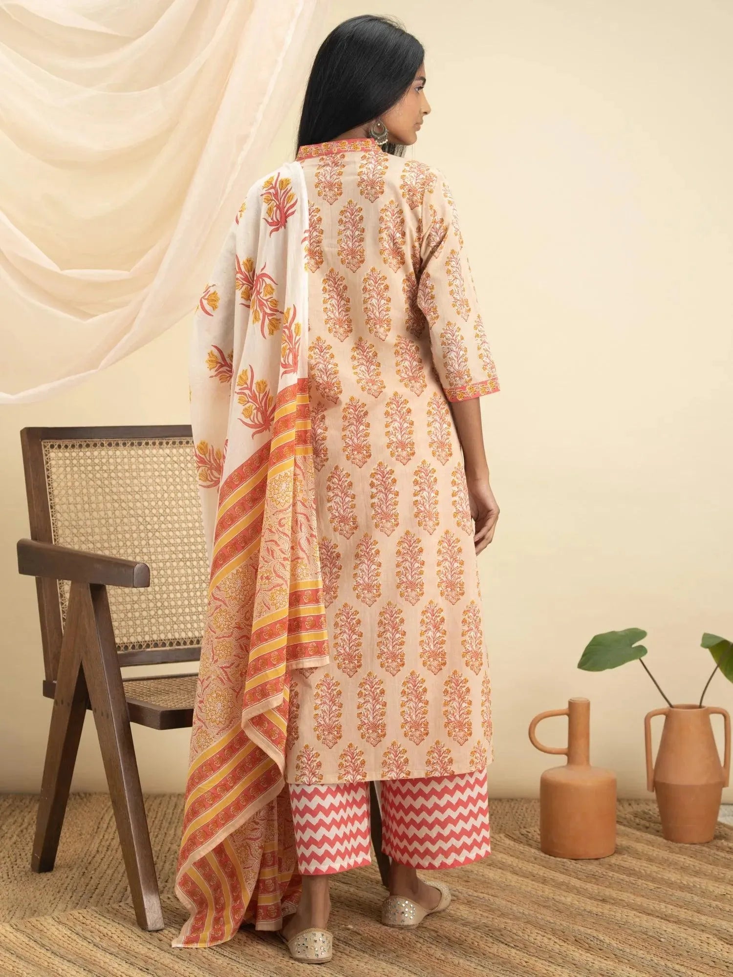 

Buy Multicoloured Printed Cotton Suit Set - 20017O-XS | Libas Ethnic Wear Online