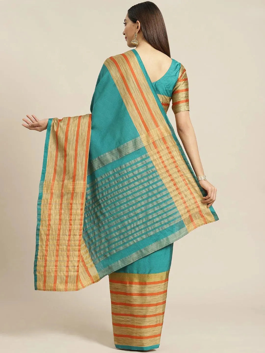 

Multicoloured Printed Polyester Saree