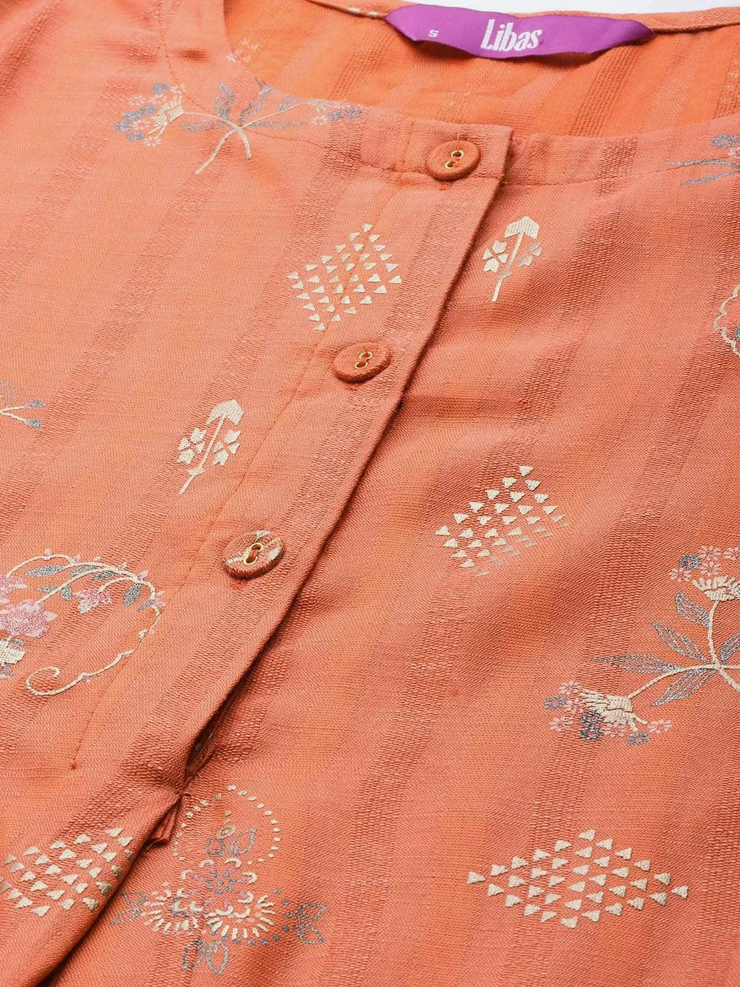 

Buy Orange Printed Cotton Silk Kurta - 22105O-XS | Libas Ethnic Wear Online