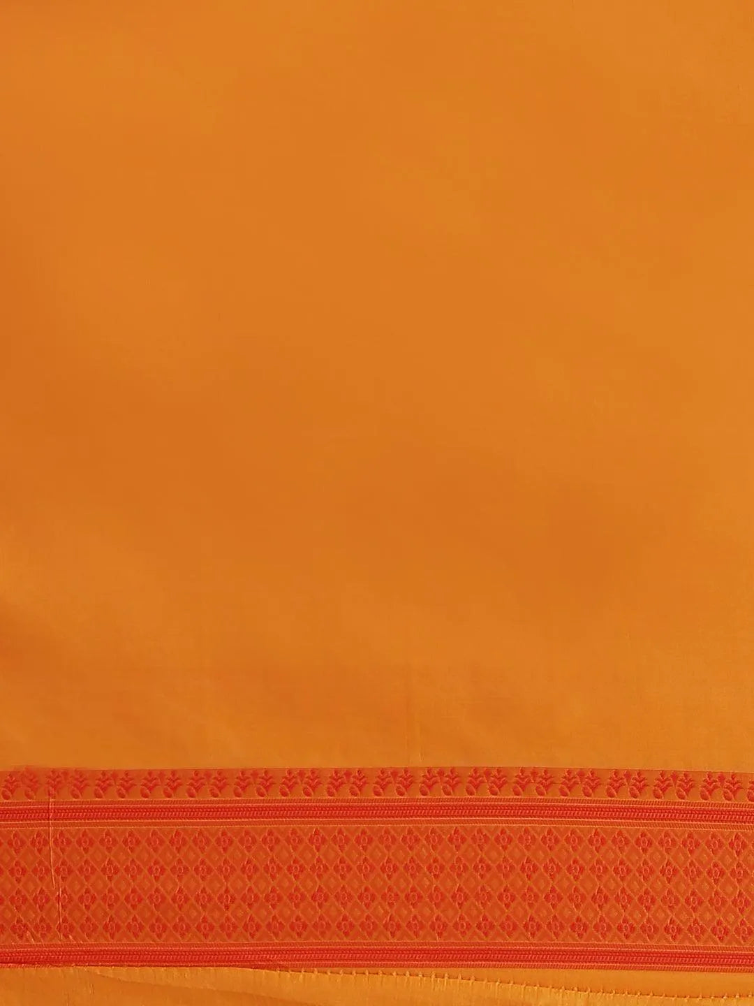 Orange Woven Design Silk Saree - Libas