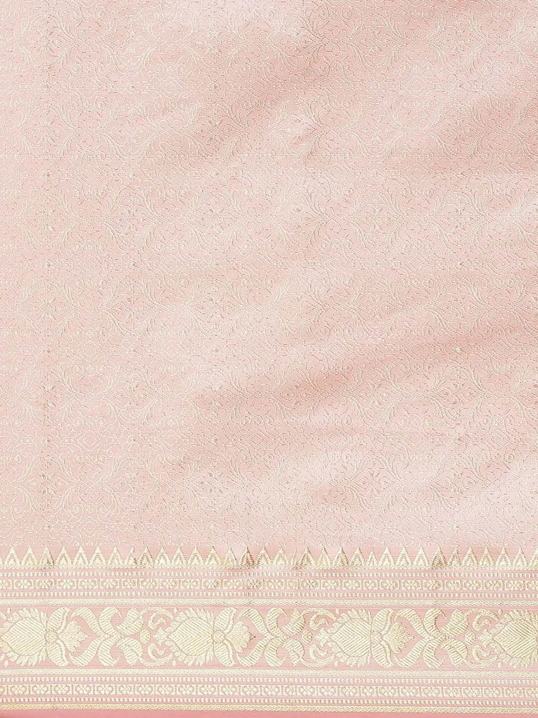 Peach Woven Design Brocade Saree - Libas