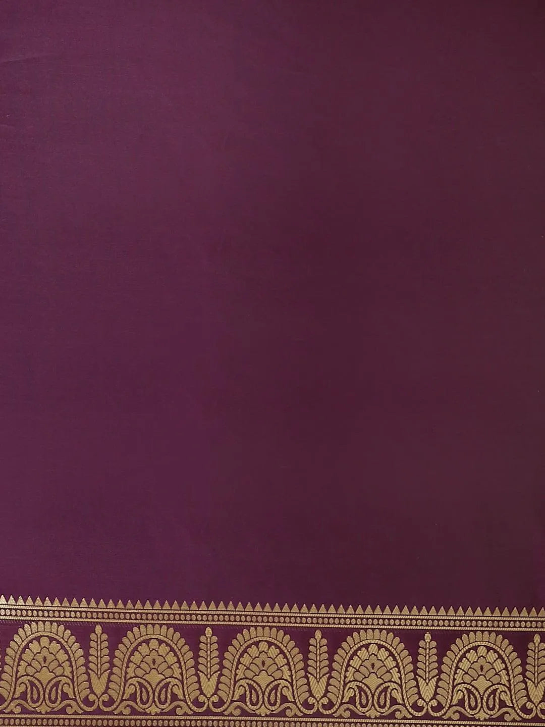 Purple Woven Design Brocade Saree - Libas