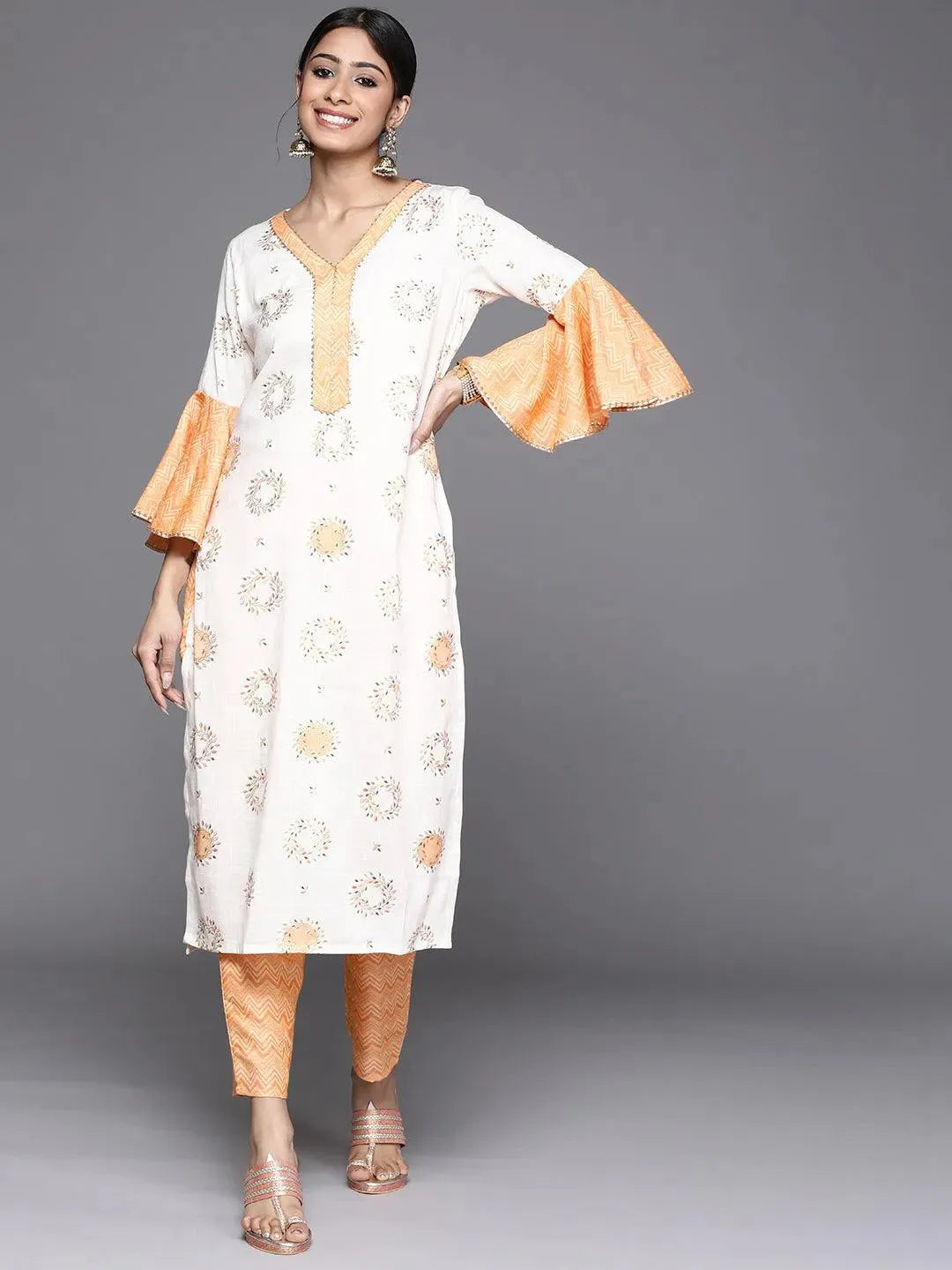 

Buy White Printed Rayon Kurta - 23132O- | Libas Ethnic Wear Online