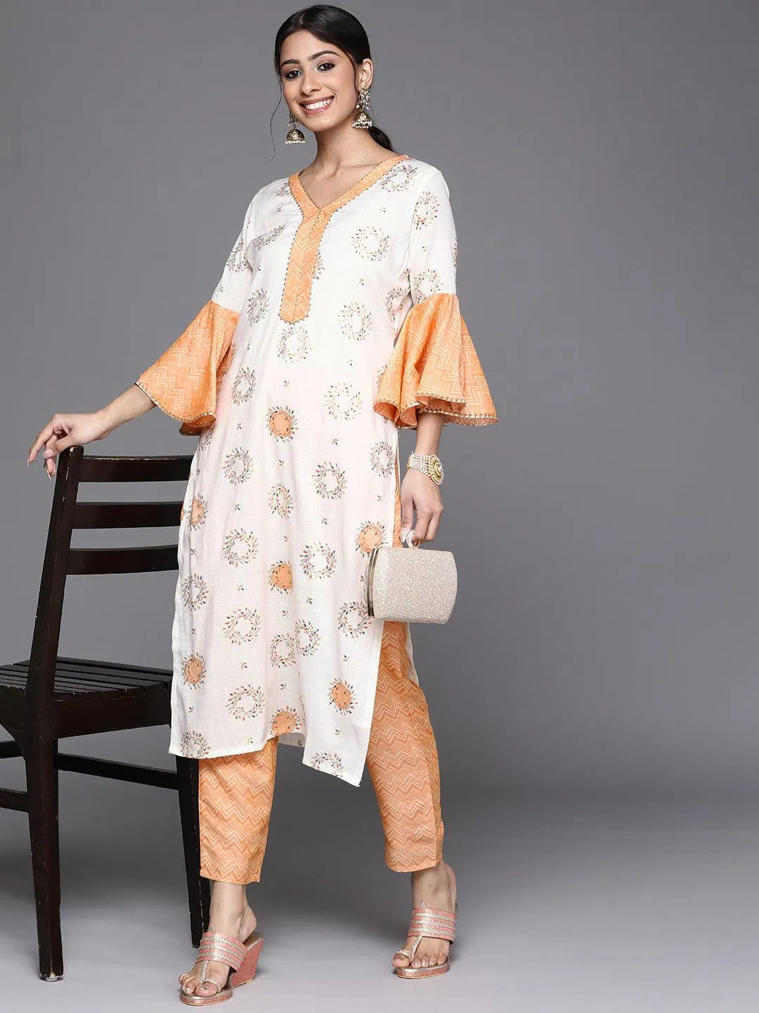 

Buy White Printed Rayon Kurta - 23132O-XS | Libas Ethnic Wear Online