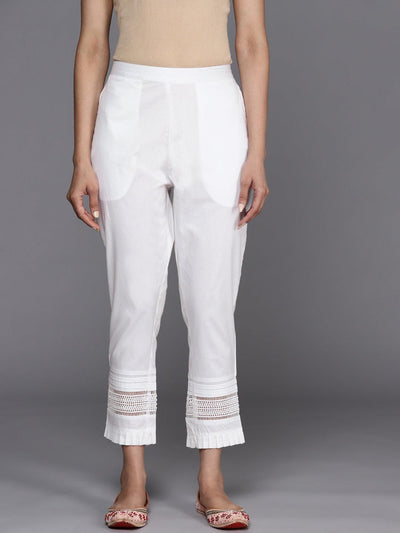 Buy Online Off White Cotton Pants for Women  Girls at Best Prices in Biba  IndiaBOTTOMW14910SS21OWH